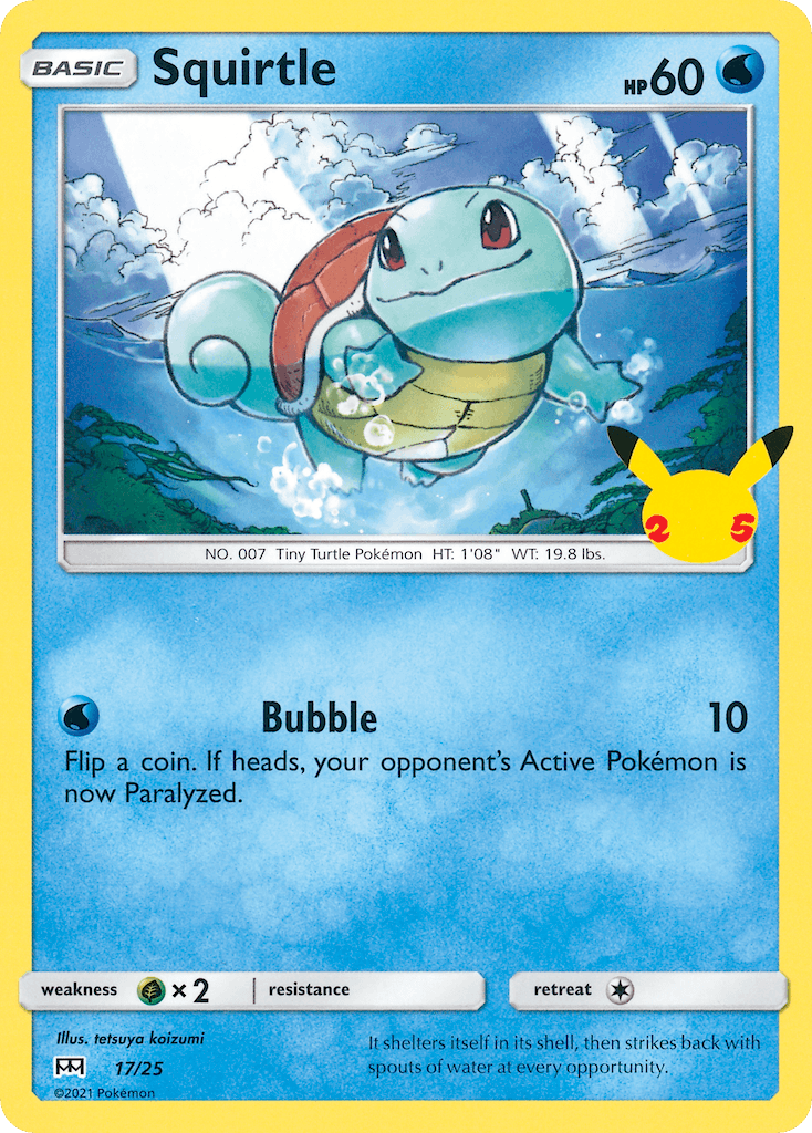 Squirtle McDonald's Collection 2021 card