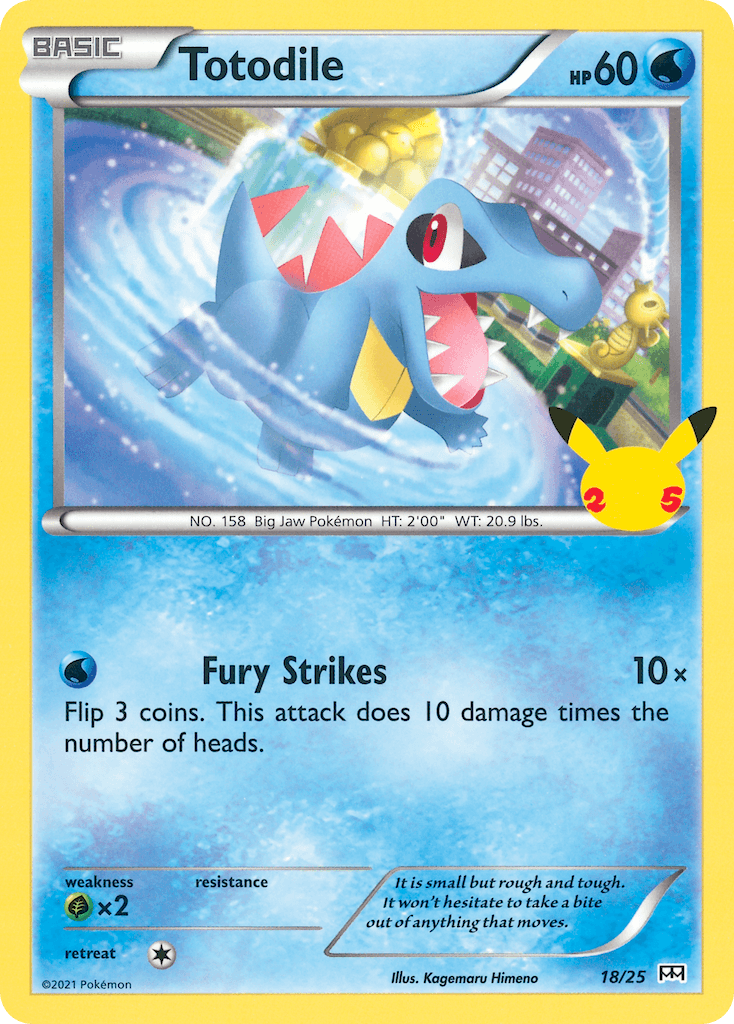 Totodile McDonald's Collection 2021 card