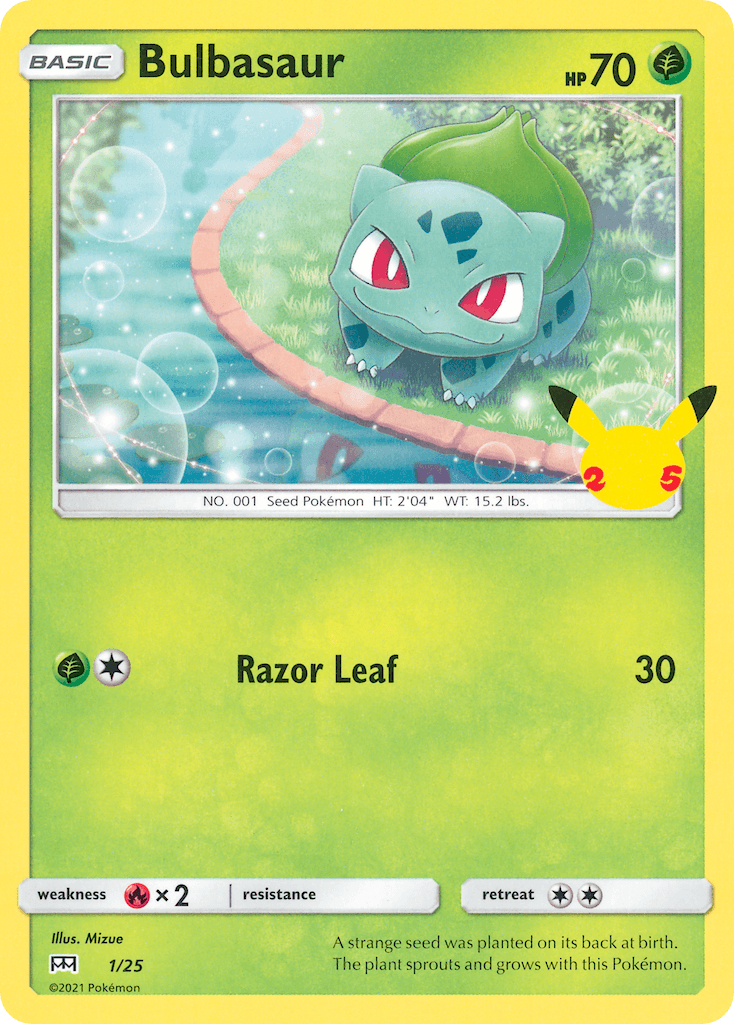 Bulbasaur McDonald's Collection 2021 card