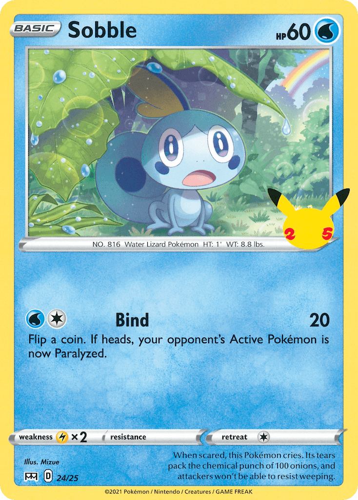 Sobble McDonald's Collection 2021 card