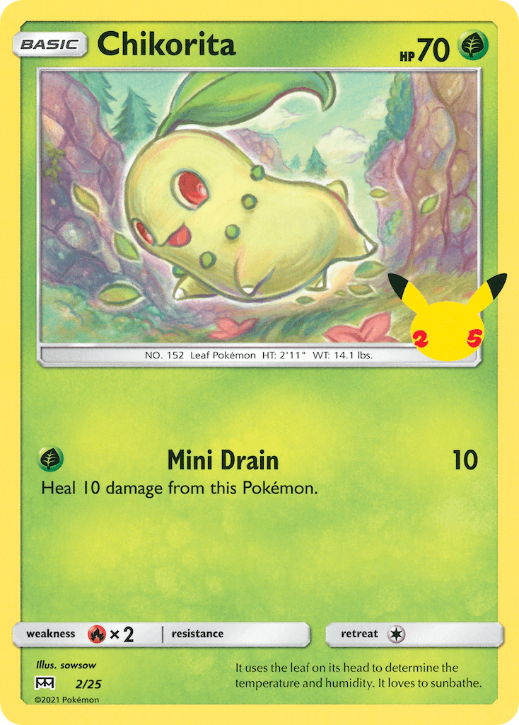 Chikorita McDonald's Collection 2021 card