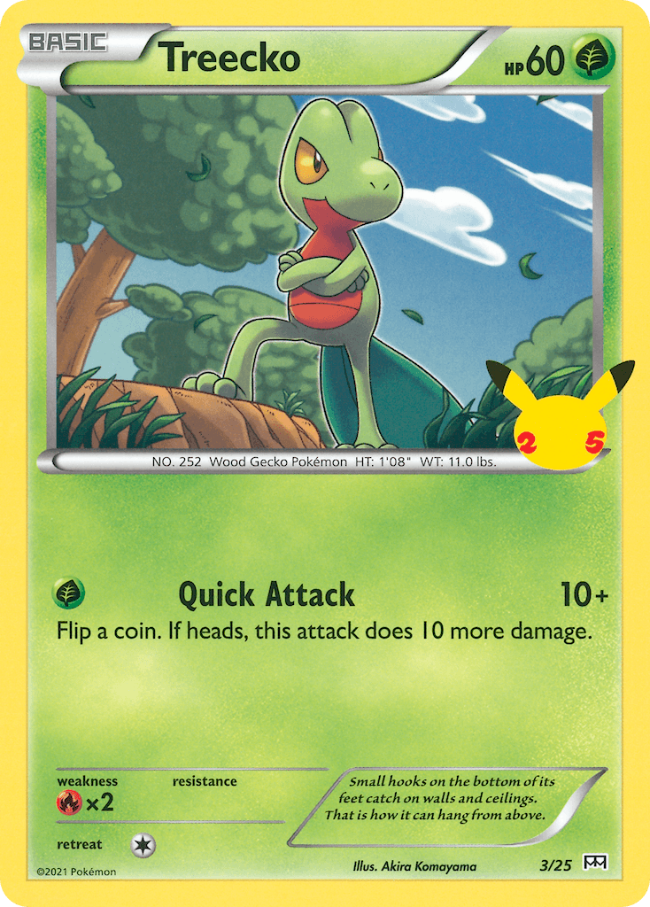 Treecko McDonald's Collection 2021 card
