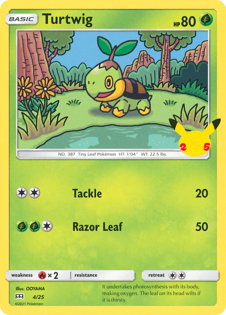Turtwig McDonald's Collection 2021 card