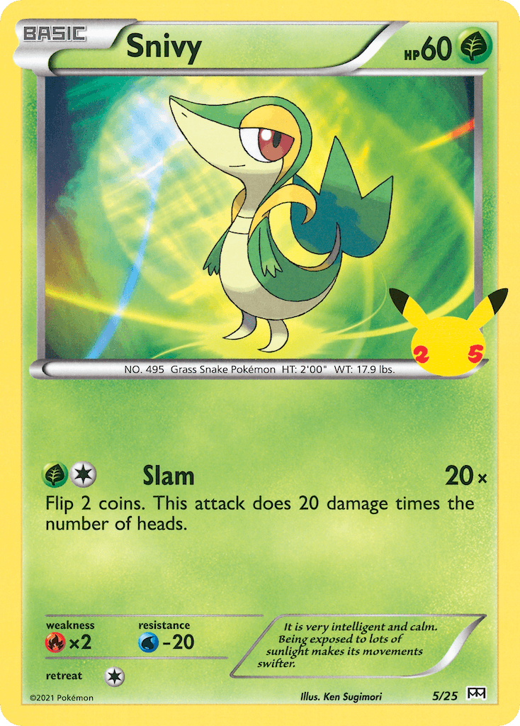 Snivy McDonald's Collection 2021 card