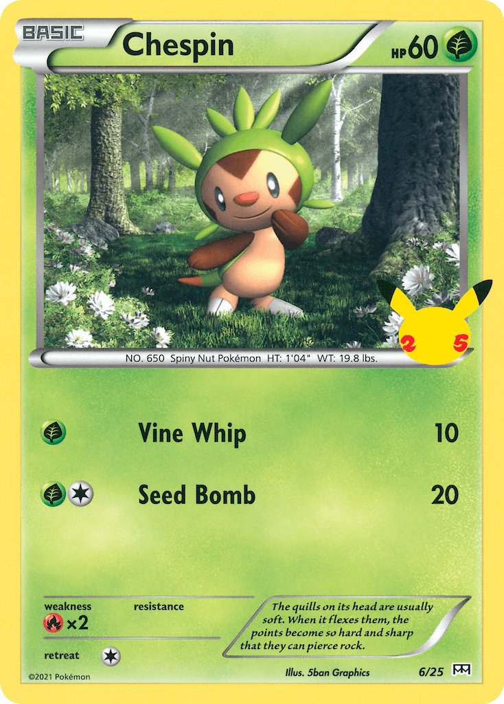 Chespin McDonald's Collection 2021 card