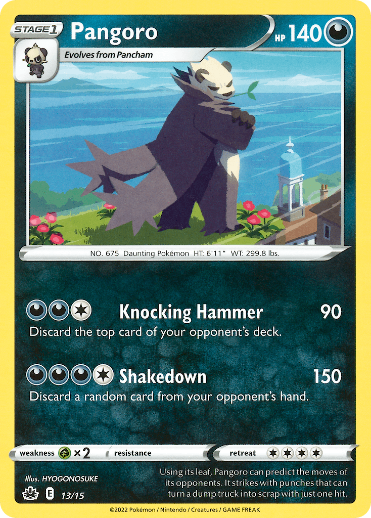 Pangoro McDonald's Collection 2022 card