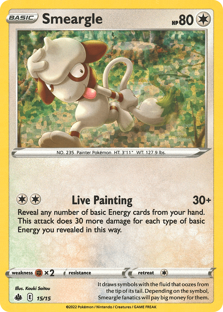 Smeargle McDonald's Collection 2022 card