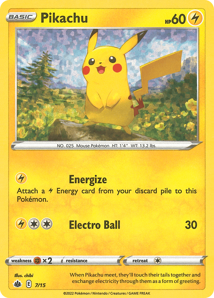 Pikachu McDonald's Collection 2022 card