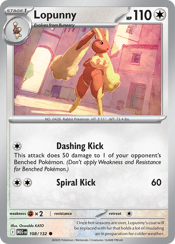 Lopunny Mega Evolution card