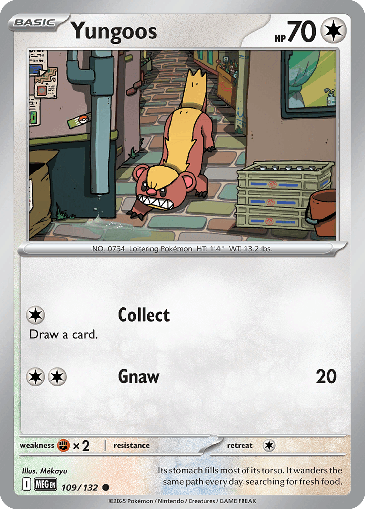 Yungoos Mega Evolution card