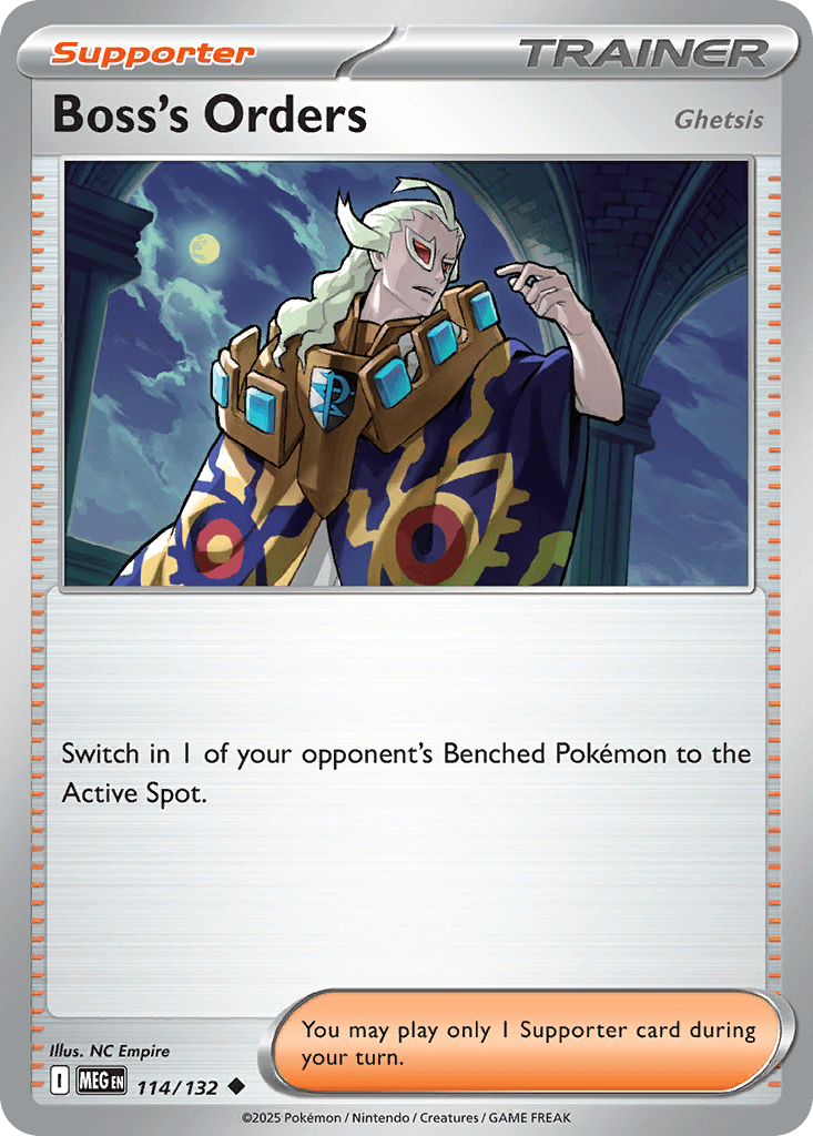 Boss's Orders Mega Evolution card