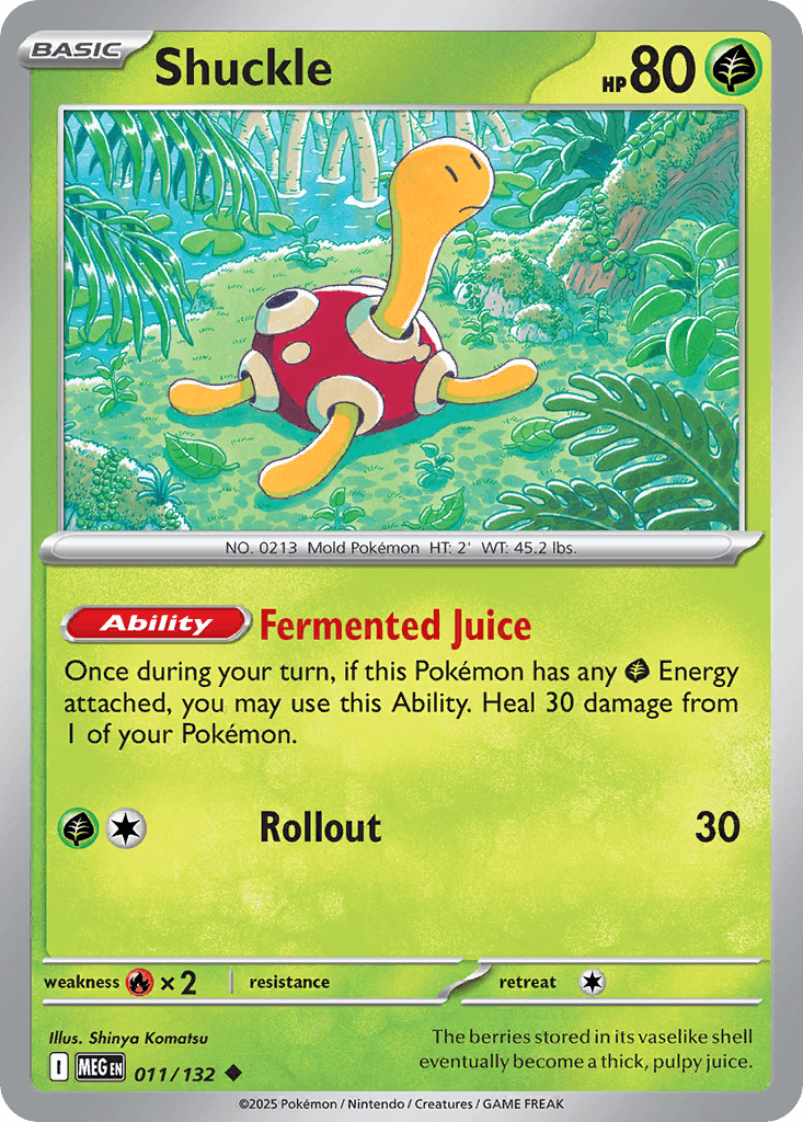 Shuckle Mega Evolution card