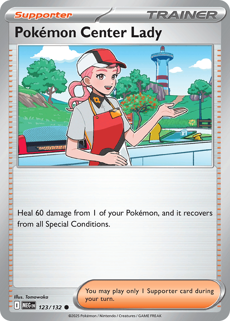 Pokémon Center Lady Mega Evolution card
