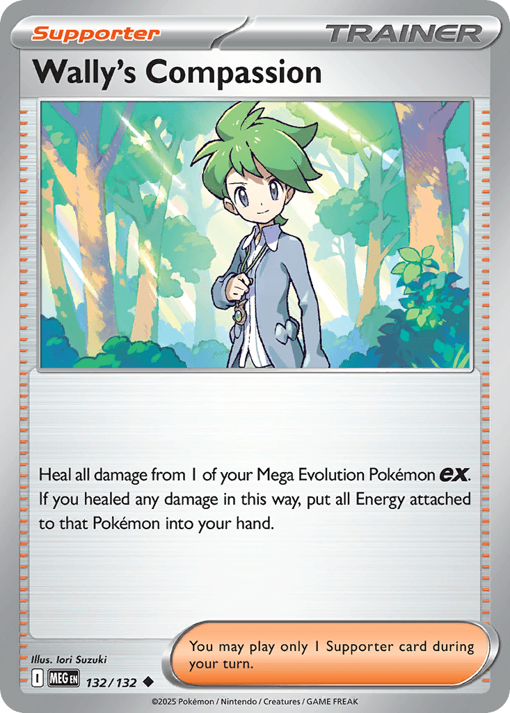 Wally's Compassion Mega Evolution card