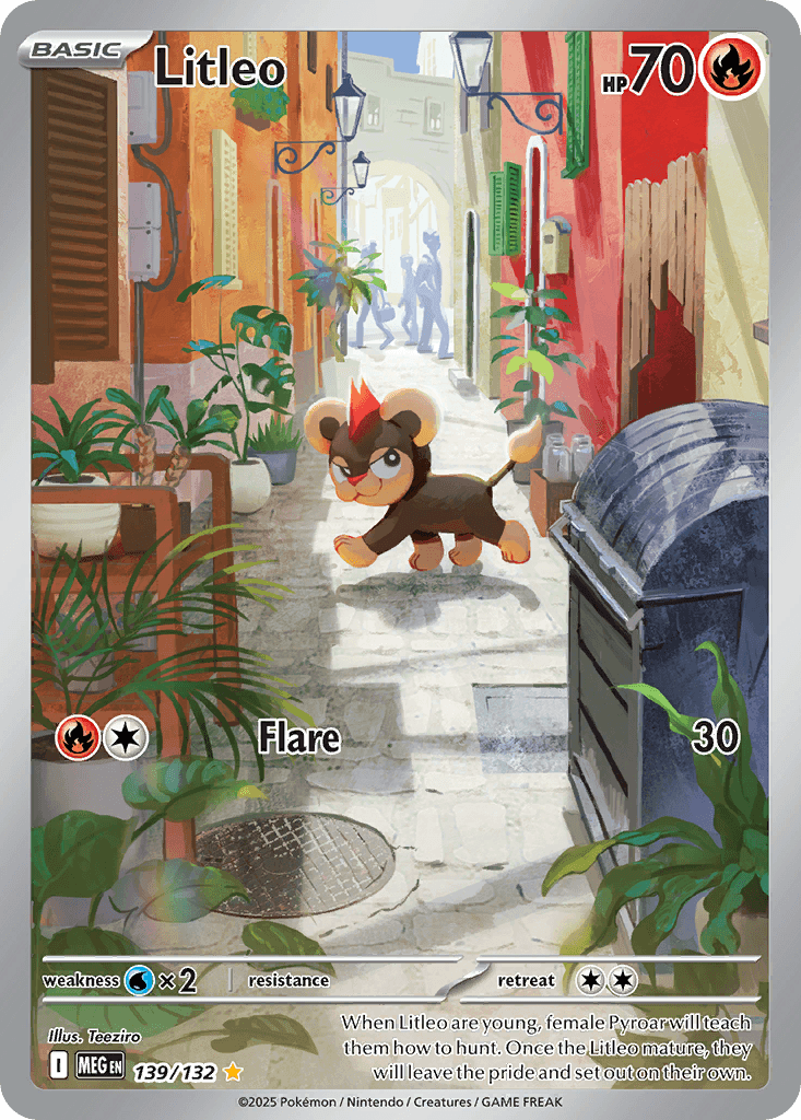 Litleo 寶可夢 card