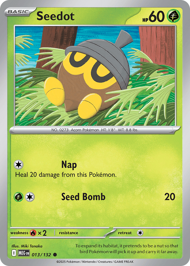 Seedot Mega Evolution card