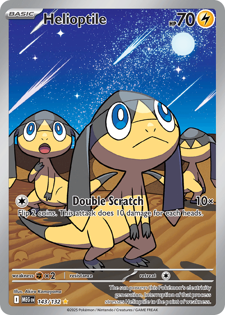 Helioptile Mega Evolution card