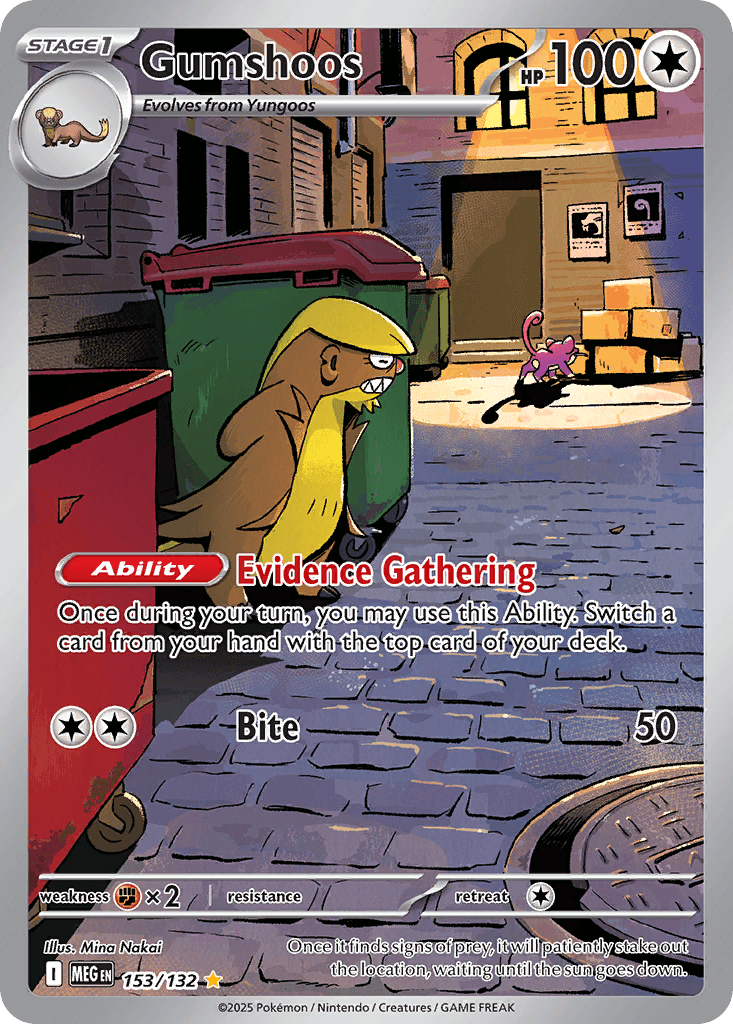 Gumshoos Mega Evolution card