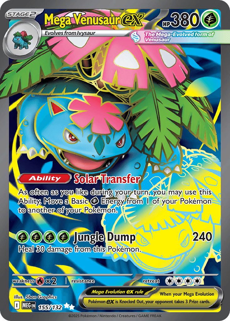 Mega Venusaur ex Mega Evolution card