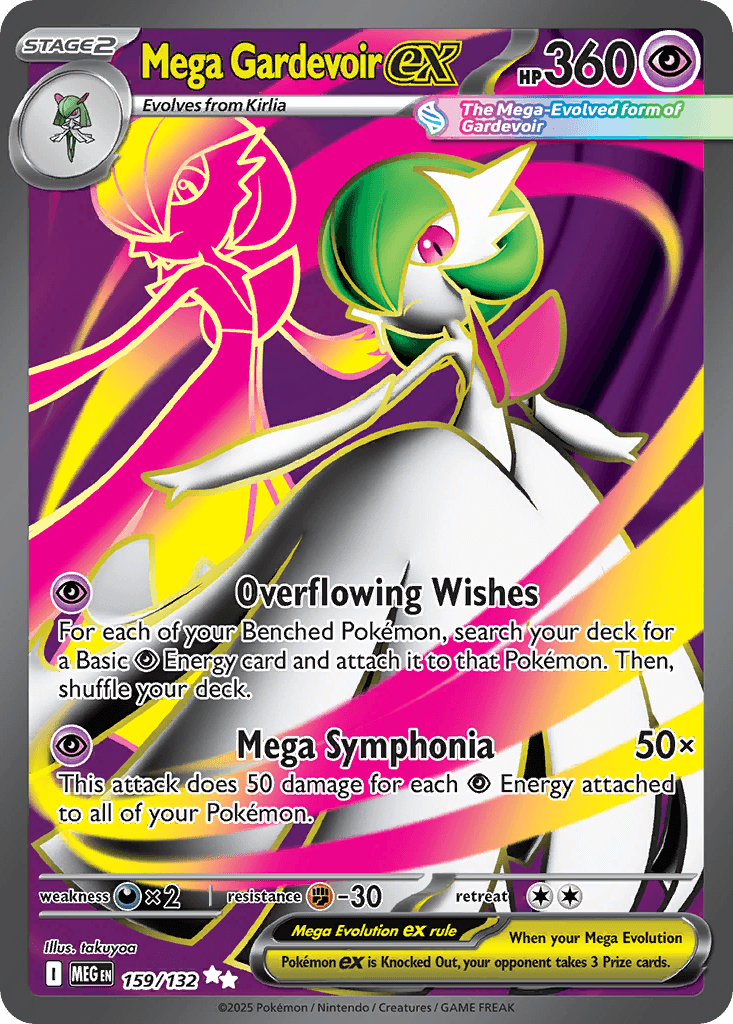 Mega Gardevoir ex Mega Evolution card