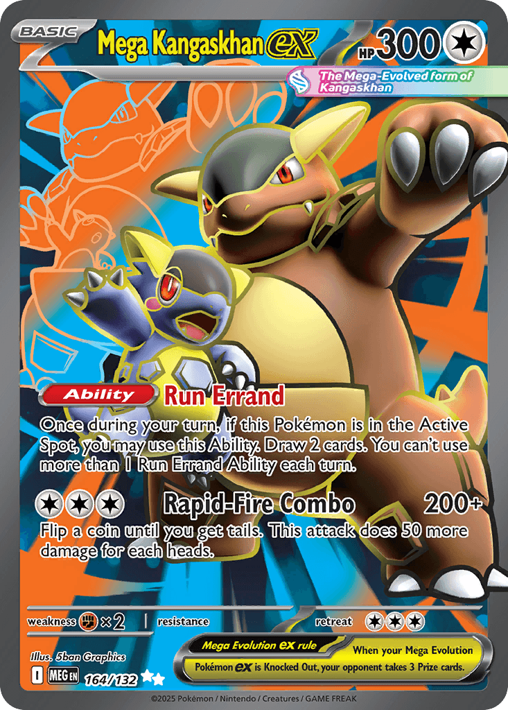 Mega Kangaskhan ex Mega Evolution card