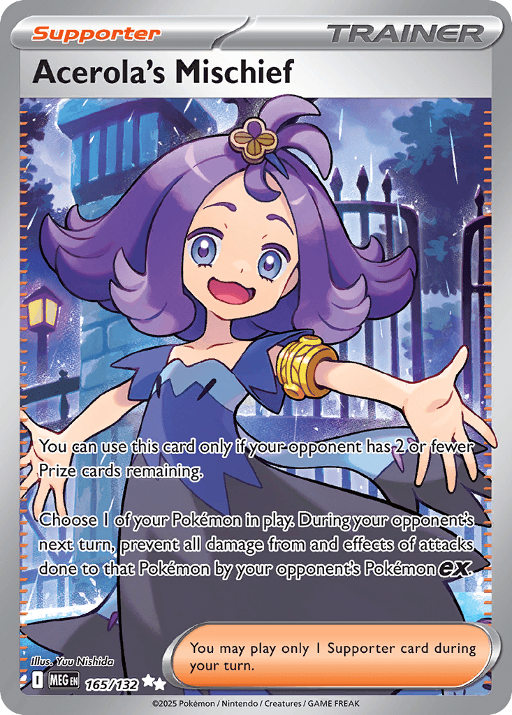 Acerola's Mischief Mega Evolution card
