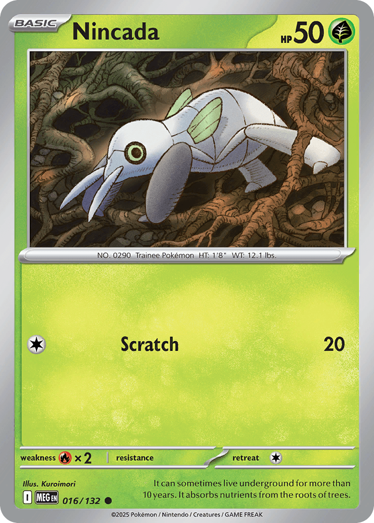 Nincada Mega Evolution card