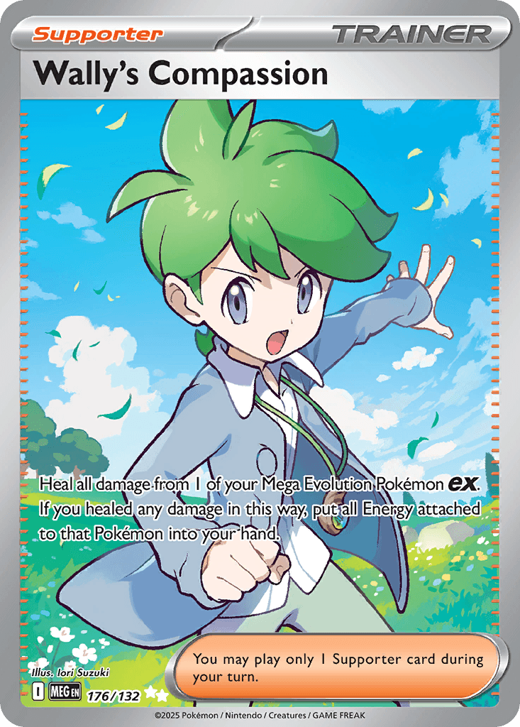 Wally's Compassion Mega Evolution card
