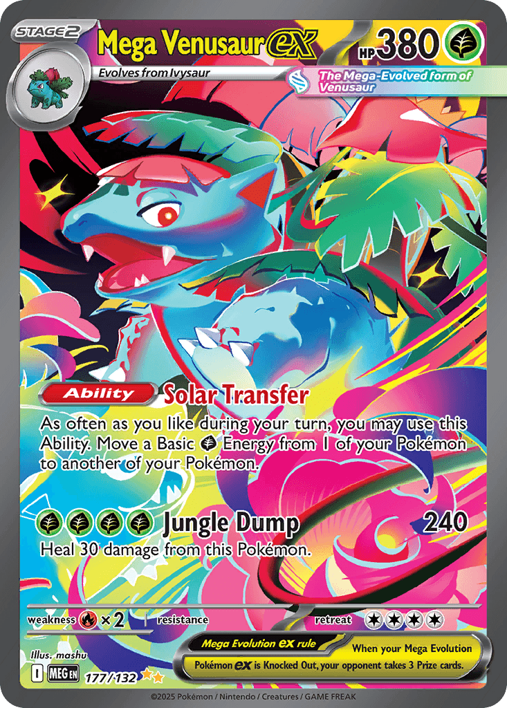 Mega Venusaur ex Mega Evolution card