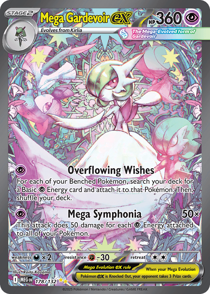 Mega Gardevoir ex Mega Evolution card