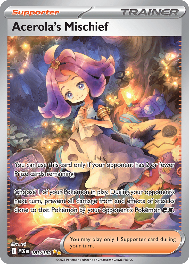 Acerola's Mischief Mega Evolution card