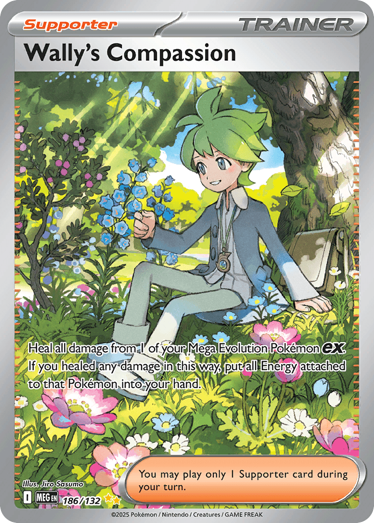 Wally's Compassion Mega Evolution card