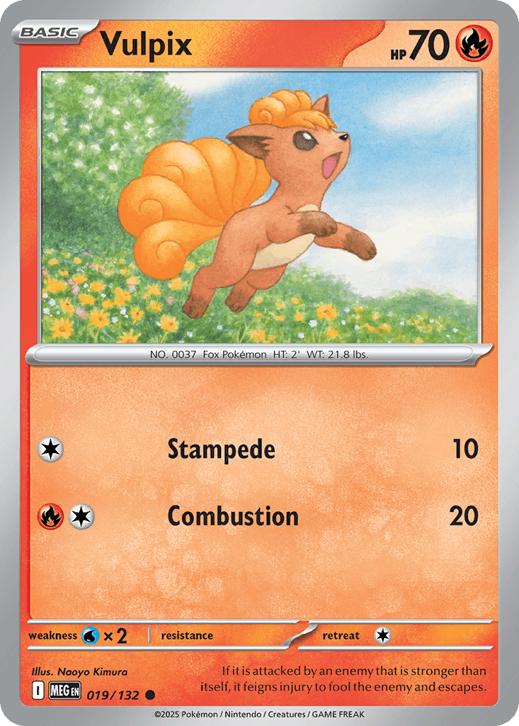 Vulpix Mega Evolution card