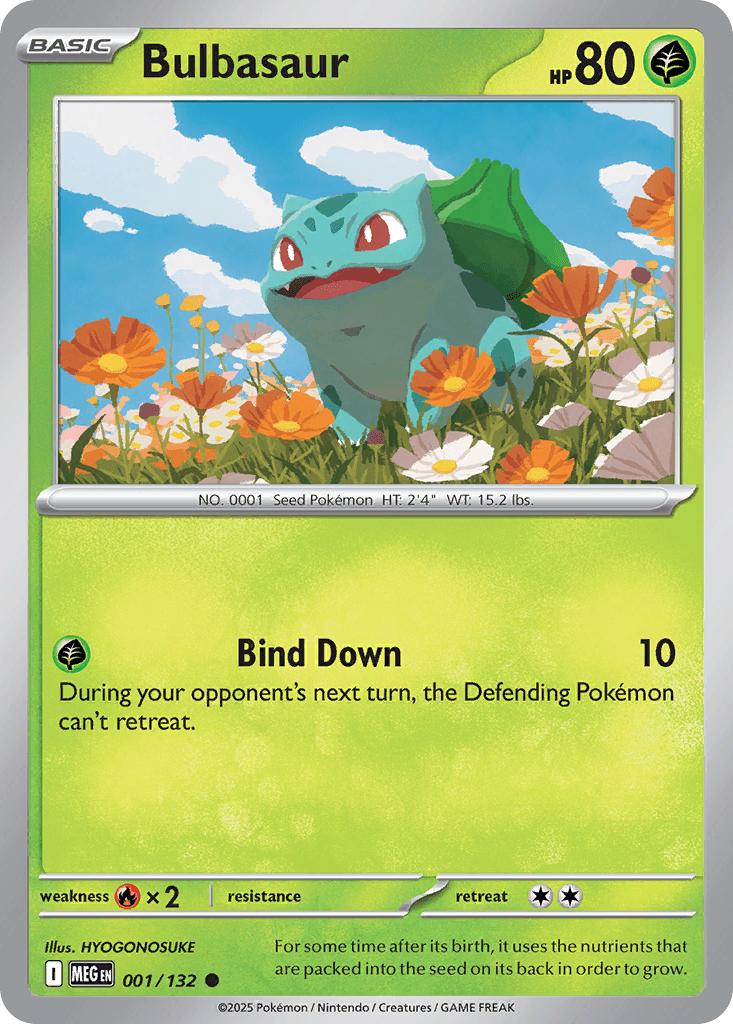 Bulbasaur Mega Evolution card