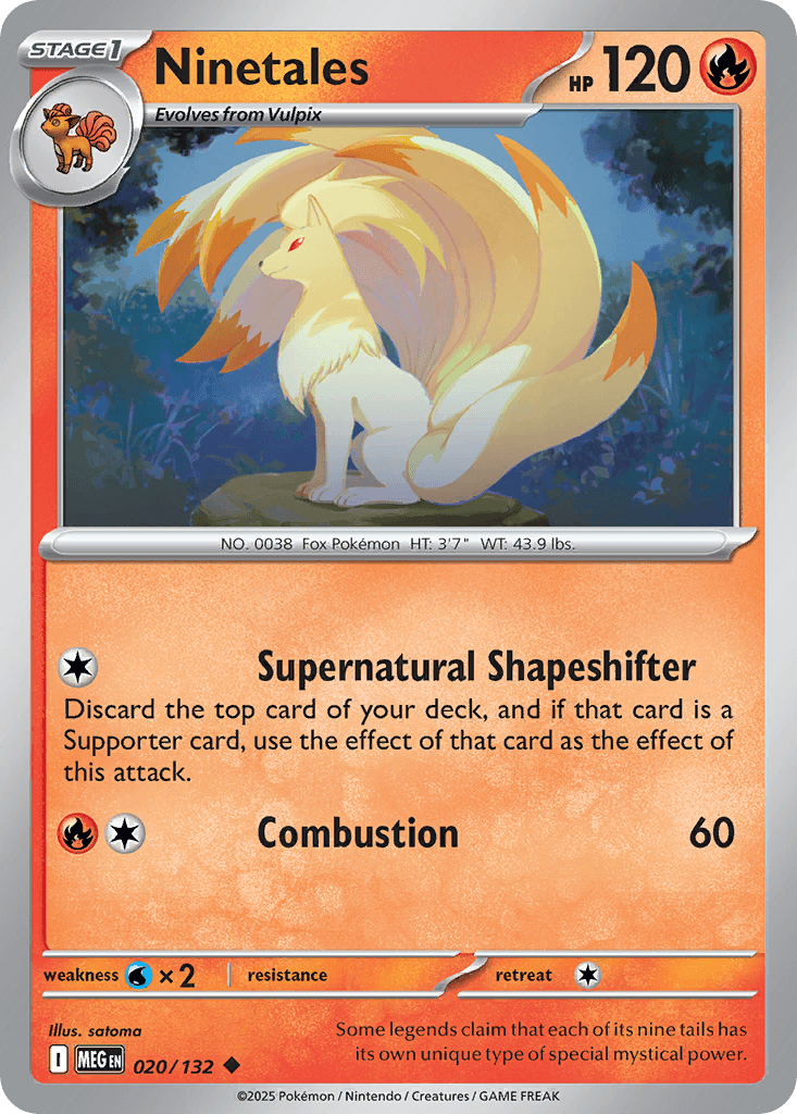 Ninetales Mega Evolution card