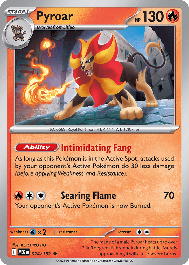Pyroar Mega Evolution card