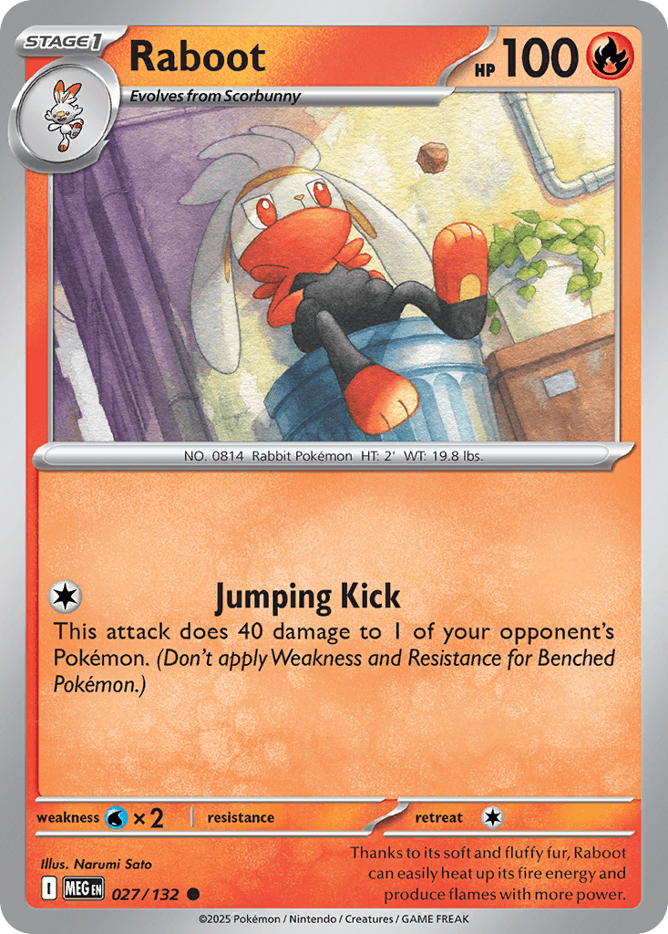 Raboot Mega Evolution card