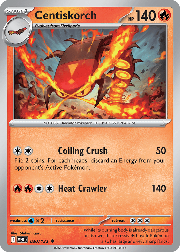 Centiskorch Mega Evolution card