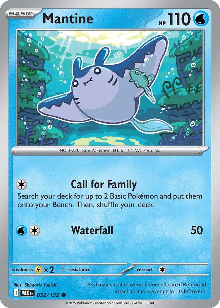 Mantine 宝可梦 card