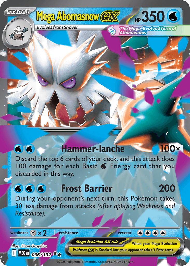 Mega Abomasnow ex 寶可夢 card