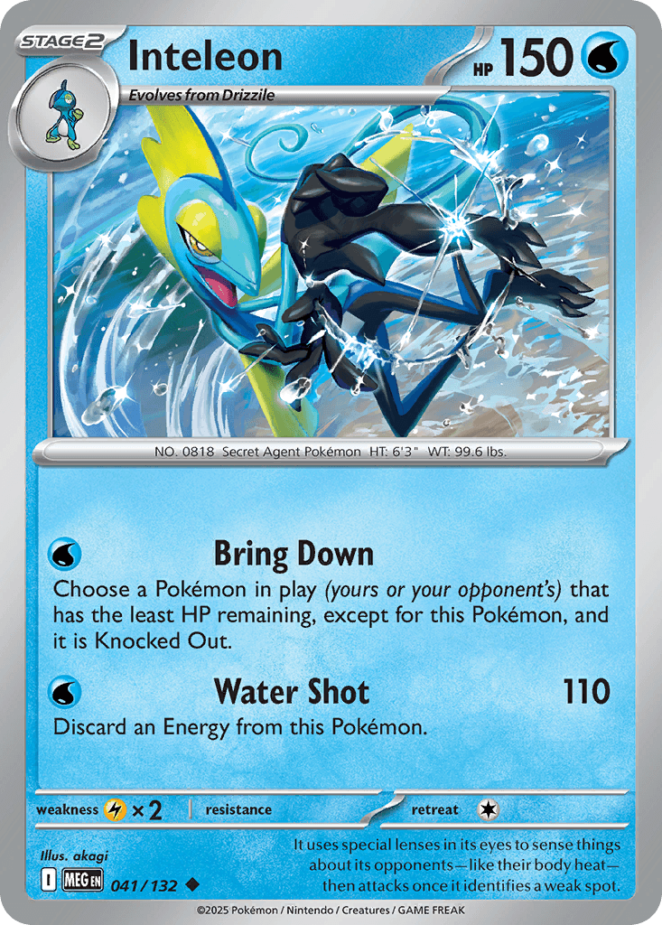 Inteleon Mega Evolution card