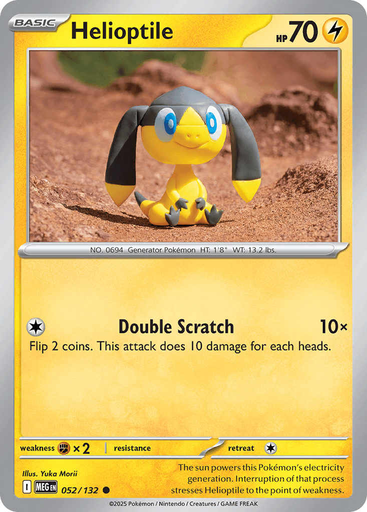 Helioptile Mega Evolution card