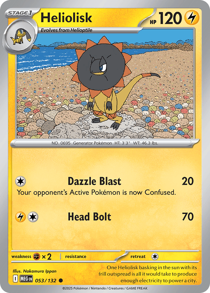 Heliolisk Mega Evolution card