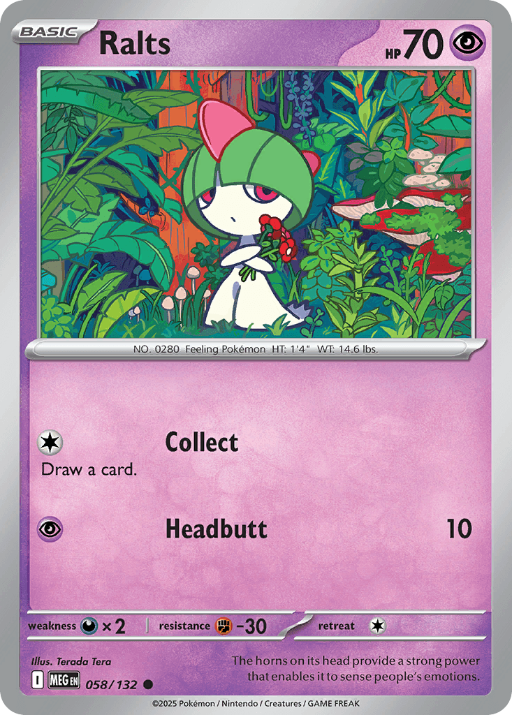 Ralts Mega Evolution card