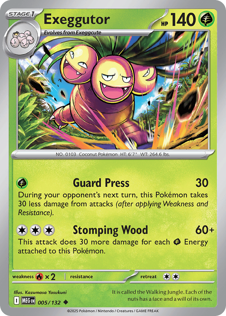 Exeggutor Mega Evolution card