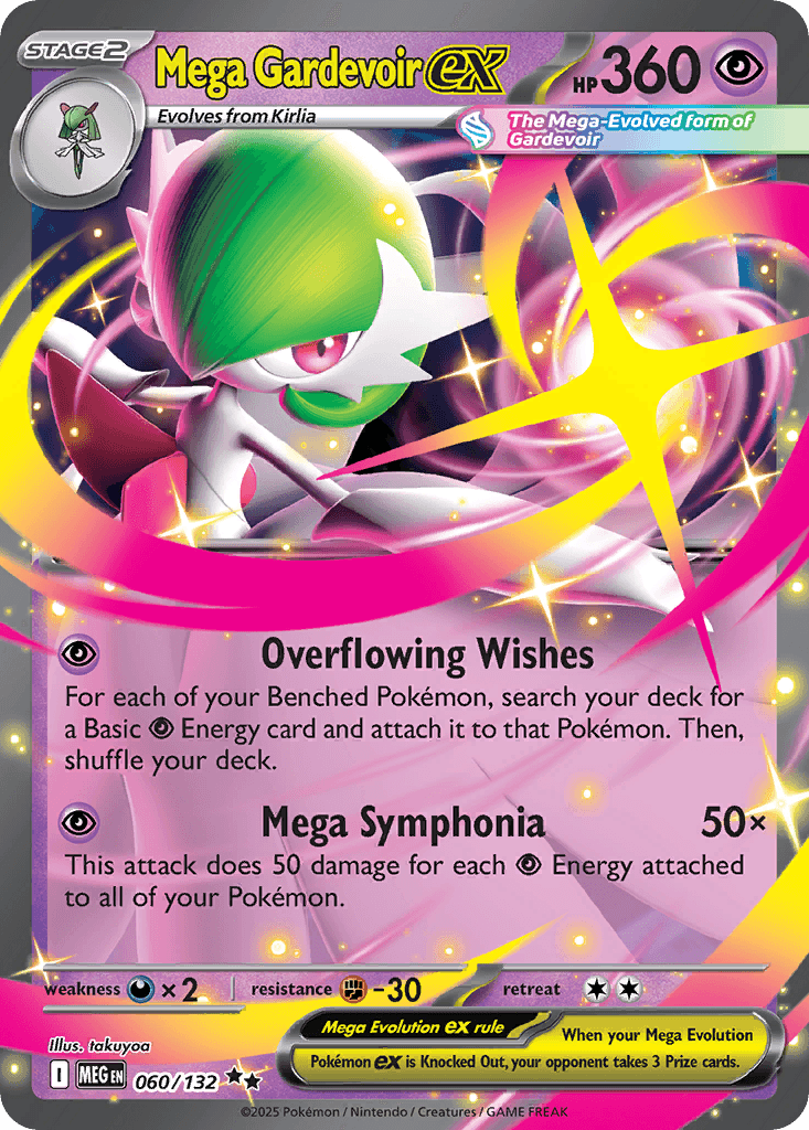 Mega Gardevoir ex Mega Evolution card