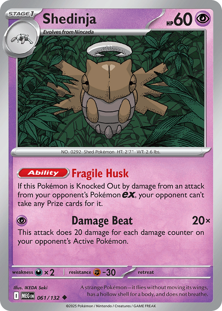 Shedinja Mega Evolution card
