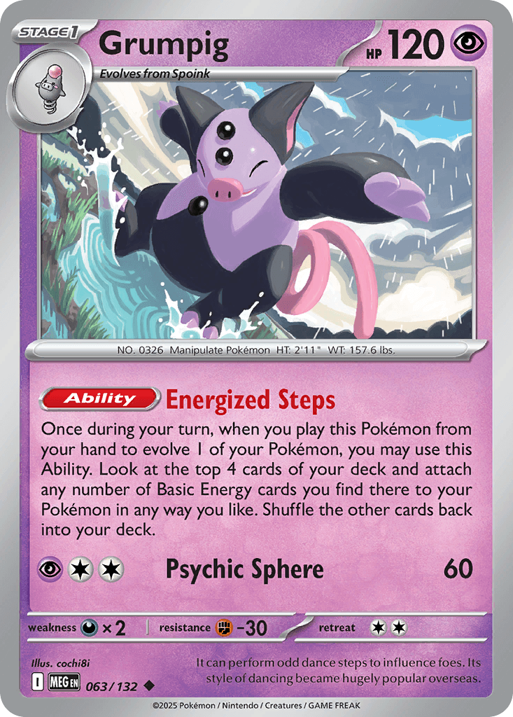Grumpig Mega Evolution card