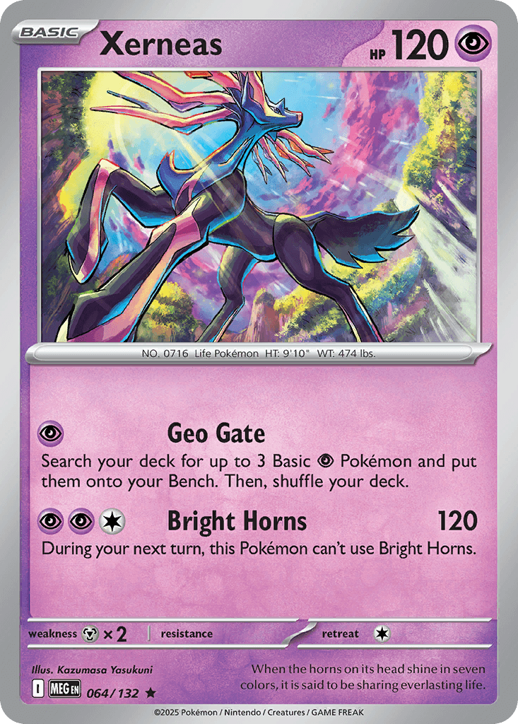 Xerneas Mega Evolution card