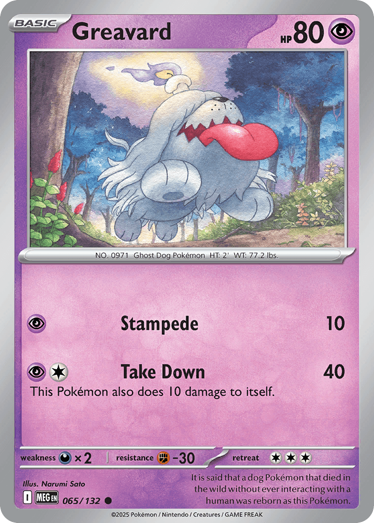 Greavard Mega Evolution card